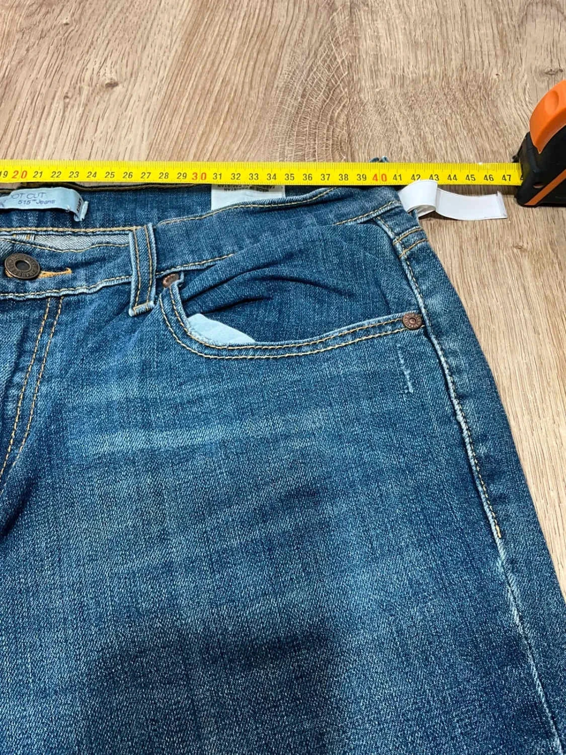 Jean Levi's 515 Boot Cut Taille 10M Vintage Coton Bleu Lvf 027 – photo 16